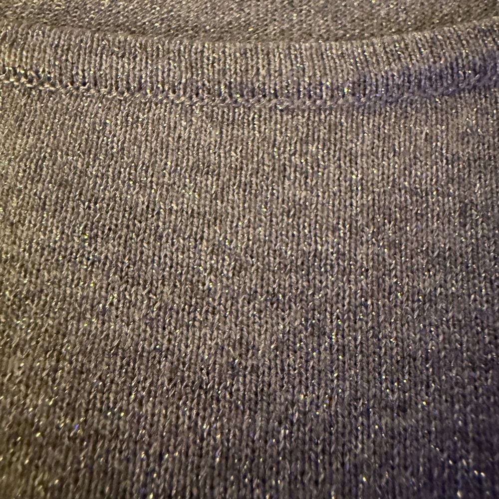 Talbots Gray Ribbed Sleeve Sweatshirt - Picture 12 of 12
